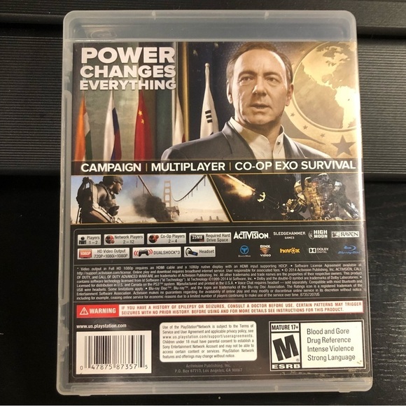 PlayStation 3 Call of Duty Advanced Warfare Video Game Complete case & disc - Picture 2 of 3